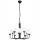 Lámpara colgante con cadena TIFFY 10xG9/5W/230V negro