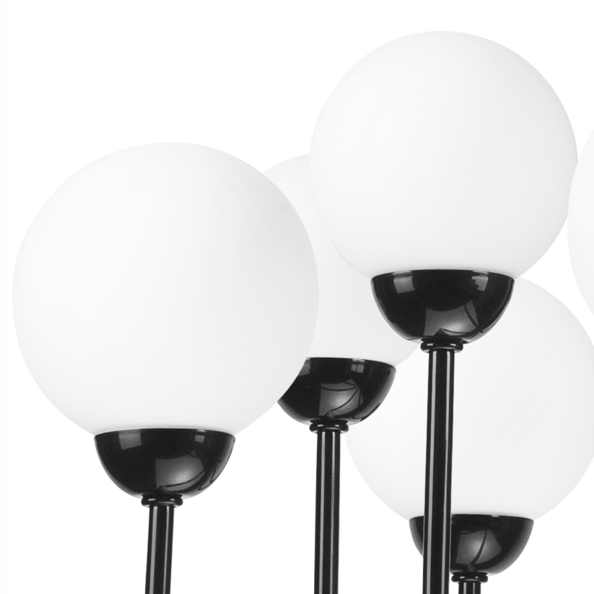 Lámpara colgante con cadena TIFFY 5xG9/5W/230V negro