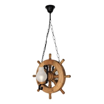 Lámpara colgante con cadena TIMONA 2xE14/40W/230V haya - FSC Certificado