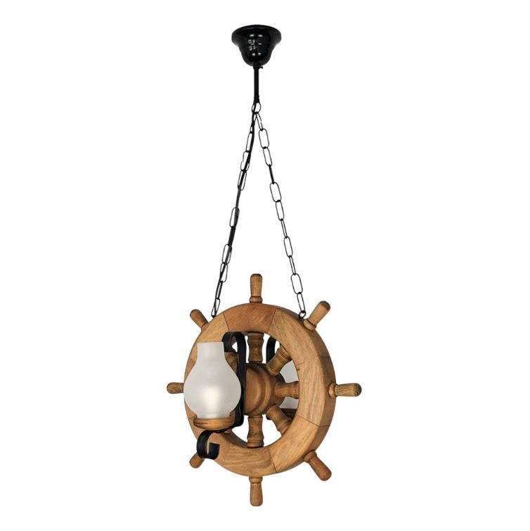 Lámpara colgante con cadena TIMONA 2xE14/40W/230V haya - FSC Certificado