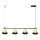 Lámpara colgante CONE 4xGU10/10W/230V dorado/negro