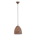 Lámpara colgante CONGO 1xE27/15W/230V marrón