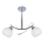 Lámpara colgante CONNOR 2xE27/15W/230V cromo brillante/blanco