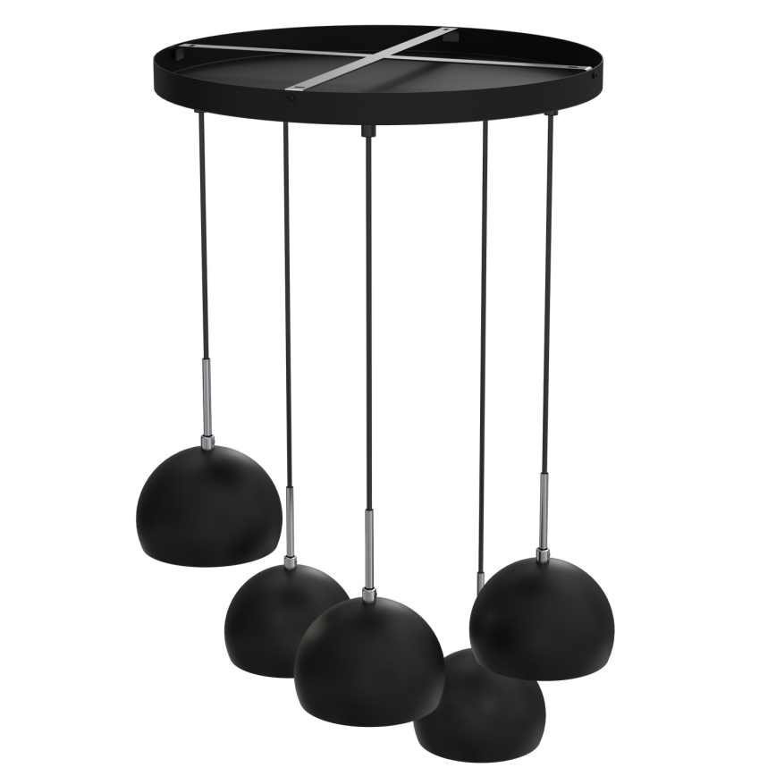 Lámpara colgante COOL 5xE27/60W/230V negro