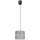 Lámpara colgante CORAL 1xE27/60W/230V diá. 20 cm gris