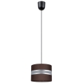 Lámpara colgante CORAL 1xE27/60W/230V diá. 20 cm marrón