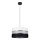 Lámpara colgante CORAL 1xE27/60W/230V negro-blanco