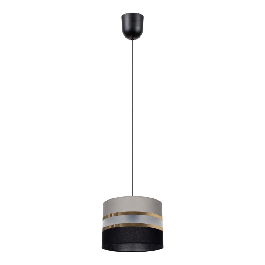 Lámpara colgante CORAL 1xE27/60W/230V negro-gris