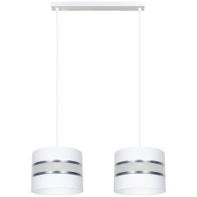 Lámpara colgante CORAL 2xE27/60W/230V blanco