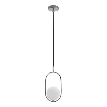 Lámpara colgante CORDEL 1xG9/28W/230V cromo brillante