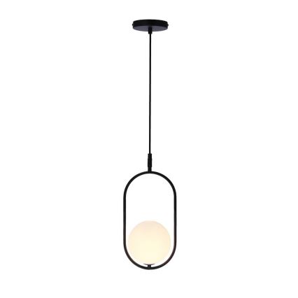 Lámpara colgante CORDEL 1xG9/28W/230V negro