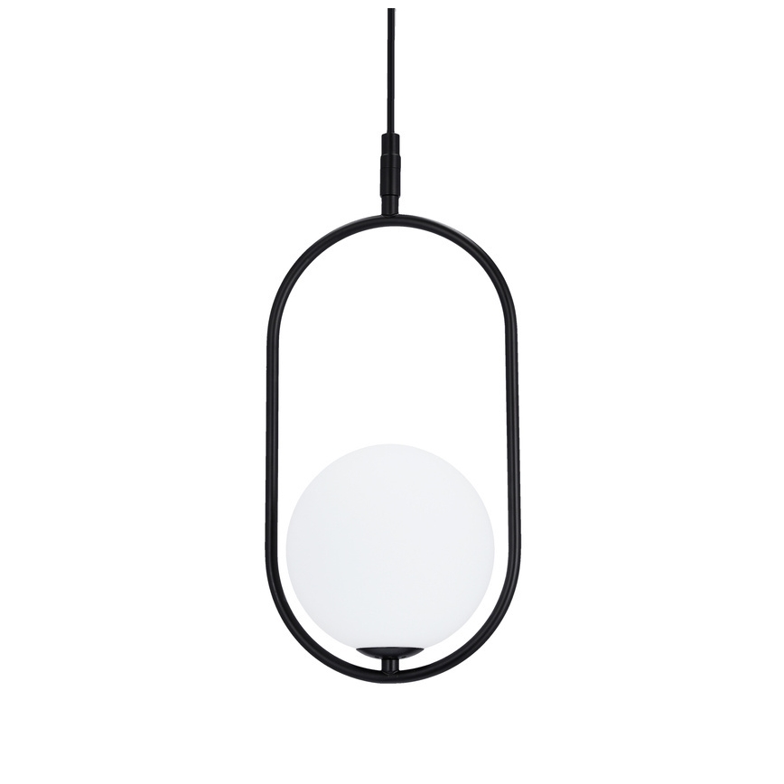 Lámpara colgante CORDEL 1xG9/28W/230V negro