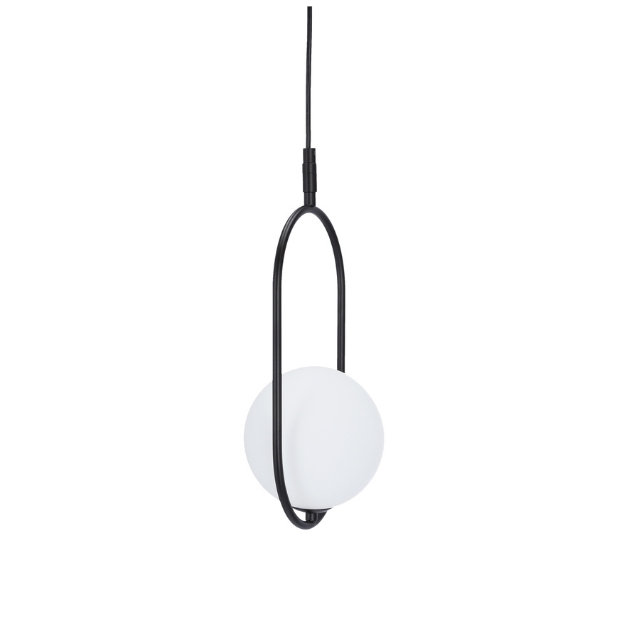 Lámpara colgante CORDEL 1xG9/28W/230V negro