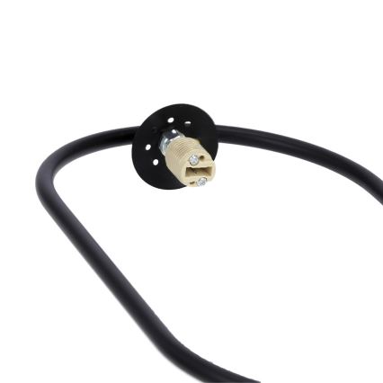 Lámpara colgante CORDEL 1xG9/28W/230V negro