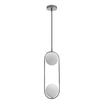 Lámpara colgante CORDEL 2xG9/28W/230V cromo brillante