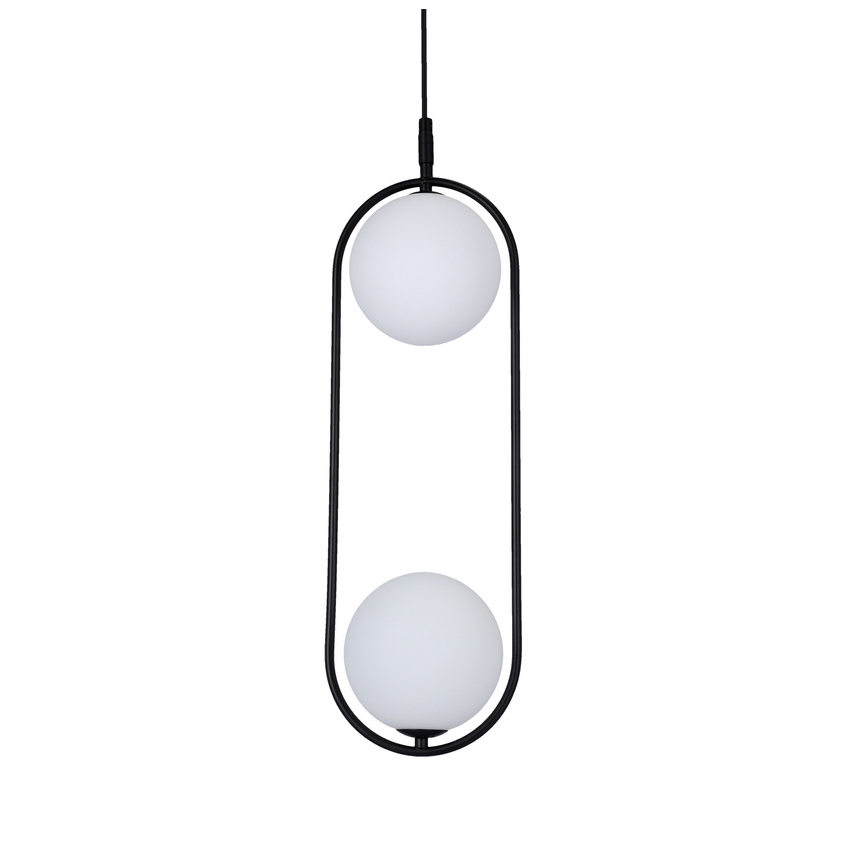 Lámpara colgante CORDEL 2xG9/28W/230V negro