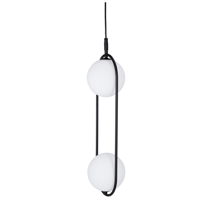 Lámpara colgante CORDEL 2xG9/28W/230V negro