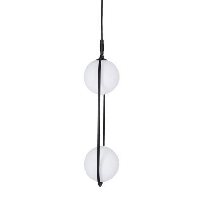 Lámpara colgante CORDEL 2xG9/28W/230V negro