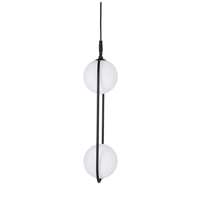 Lámpara colgante CORDEL 2xG9/28W/230V negro