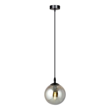 Lámpara colgante COSMO 1xE14/10W/230V diá. 14 cm negro/gris