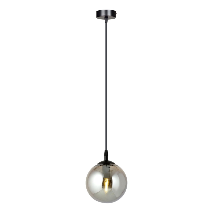 Lámpara colgante COSMO 1xE14/10W/230V diá. 14 cm negro/gris