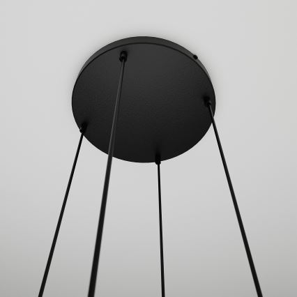 Lámpara colgante COSMO 4xE14/10W/230V diá. 40 cm negro/gris