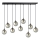 Lámpara colgante COSMO 9xE14/10W/230V negro/gris