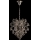 Lámpara colgante cristal 2xE14/60W W-11904-2 CR+SM