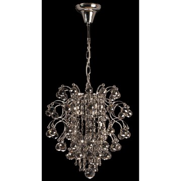 Lámpara colgante cristal 3xE14/10W W-11904-3 CR+SM