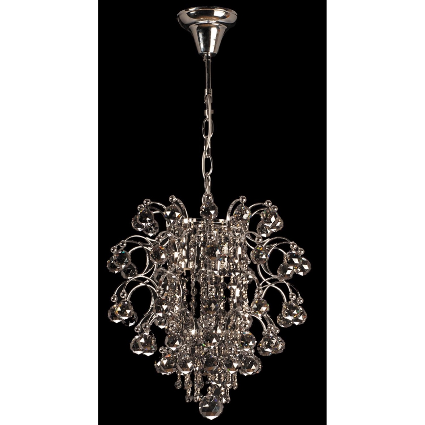 Lámpara colgante cristal 3xE14/10W W-11904-3 CR+SM