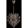 Lámpara colgante cristal 3xE14/10W W-11904-3 CR+SM