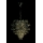 Lámpara colgante cristal 3xE14/60W W-11904-3 CR+RNB