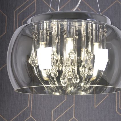 Lámpara colgante cristal ROMEO 6xG9/8W/230V