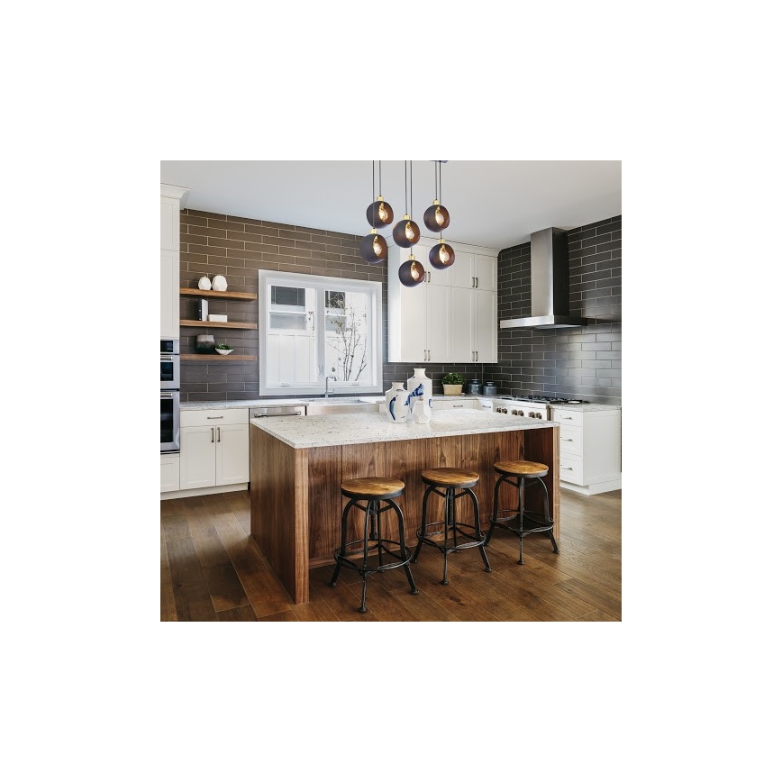 Lámpara colgante CYKLOP 6xE27/60W/230V