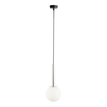 Lámpara colgante DAISY 1xG9/12W/230V diá. 14 cm cromo brillante/negro/blanco