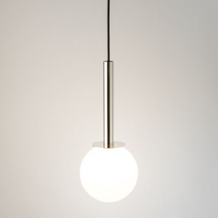 Lámpara colgante DAISY 1xG9/12W/230V diá. 14 cm cromo brillante/negro/blanco