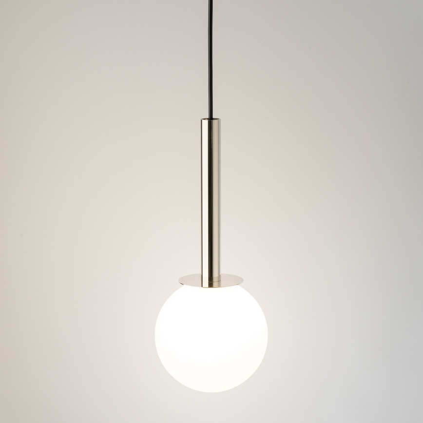 Lámpara colgante DAISY 1xG9/12W/230V diá. 14 cm cromo brillante/negro/blanco