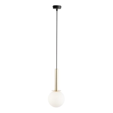 Lámpara colgante DAISY 1xG9/12W/230V diá. 14 cm dorado/negro/blanco