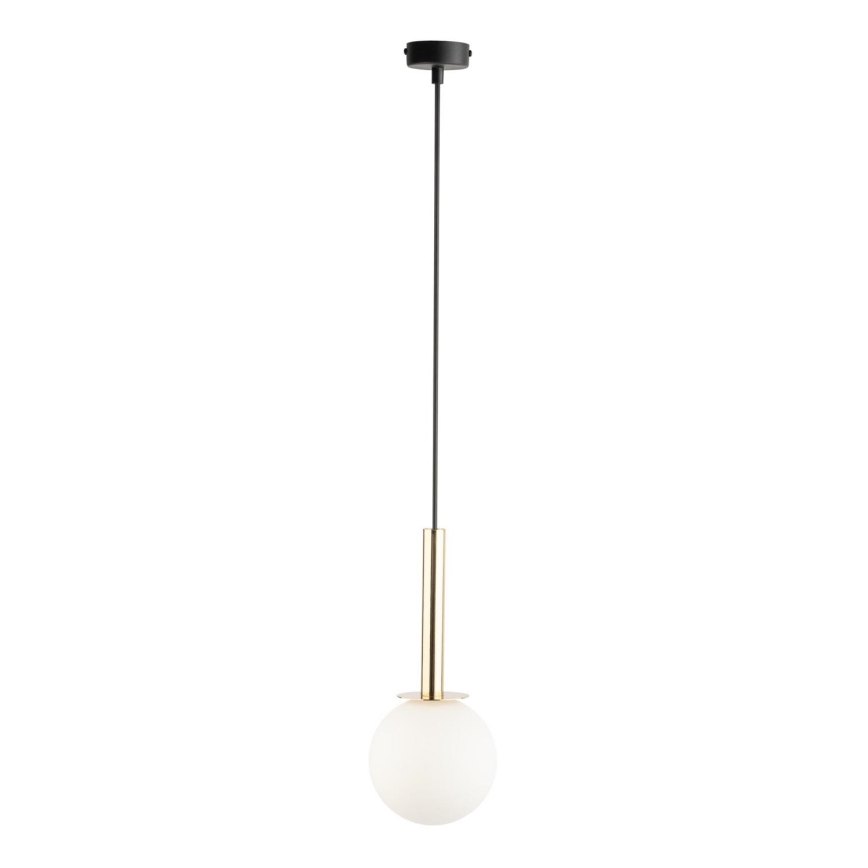 Lámpara colgante DAISY 1xG9/12W/230V diá. 14 cm dorado/negro/blanco