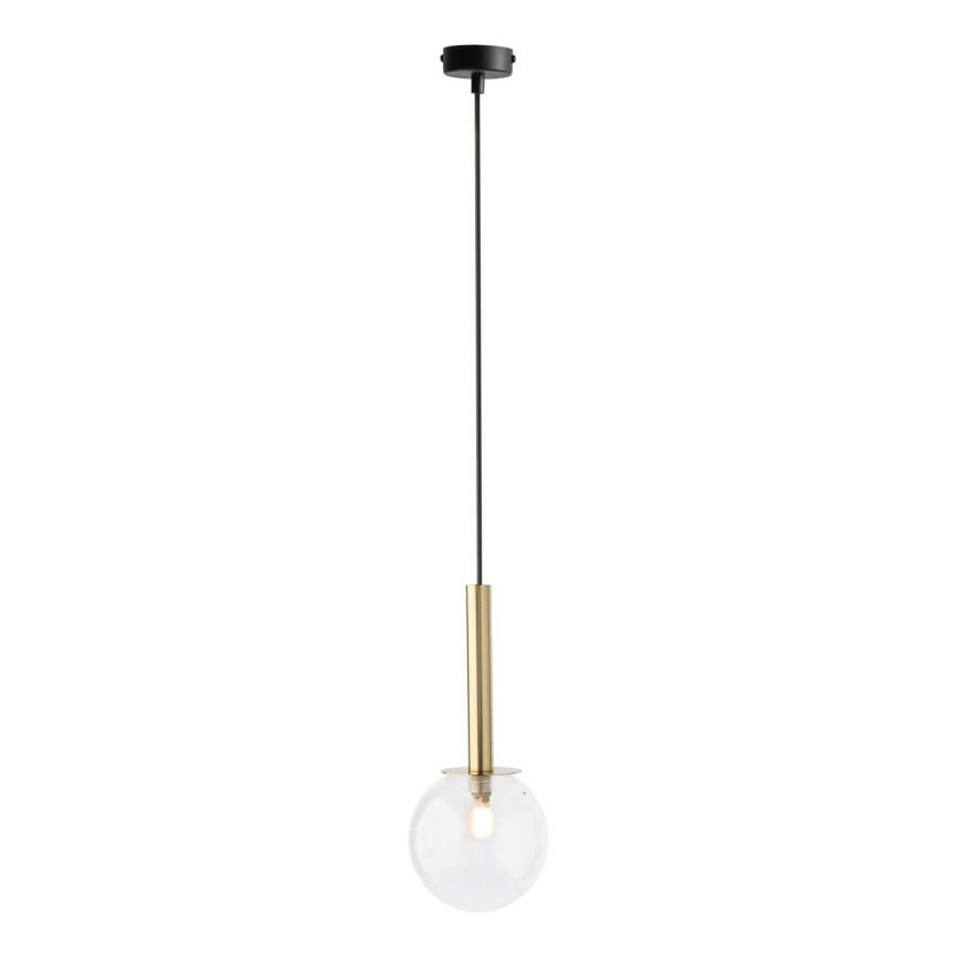 Lámpara colgante DAISY 1xG9/12W/230V diá. 14 cm dorado/negro/transparente