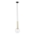 Lámpara colgante DAISY 1xG9/12W/230V diá. 14 cm dorado/negro/transparente