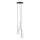 Lámpara colgante DAISY 3xG9/12W/230V diá. 27 cm cromo brillante/negro/transparente