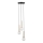 Lámpara colgante DAISY 3xG9/12W/230V diá. 27 cm dorado/negro/blanco