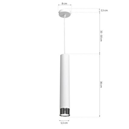 Lámpara colgante DANI 1xGU10/8W/230V