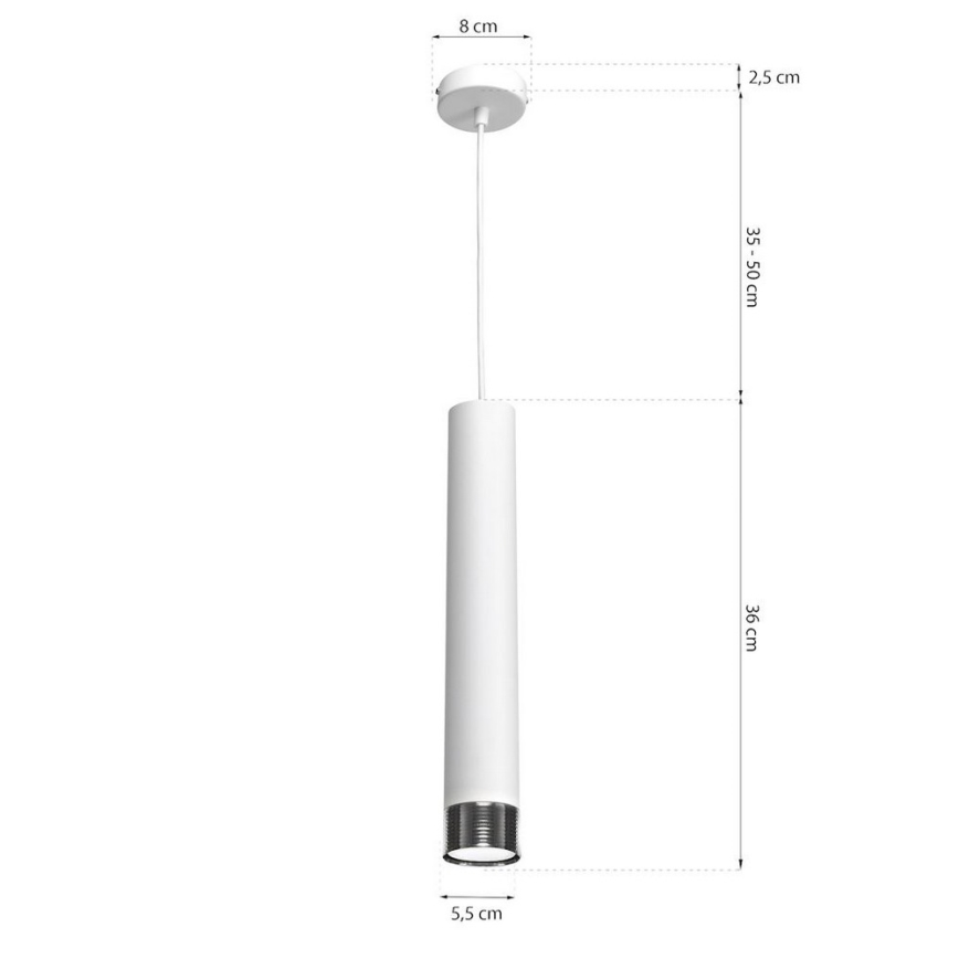 Lámpara colgante DANI 1xGU10/8W/230V