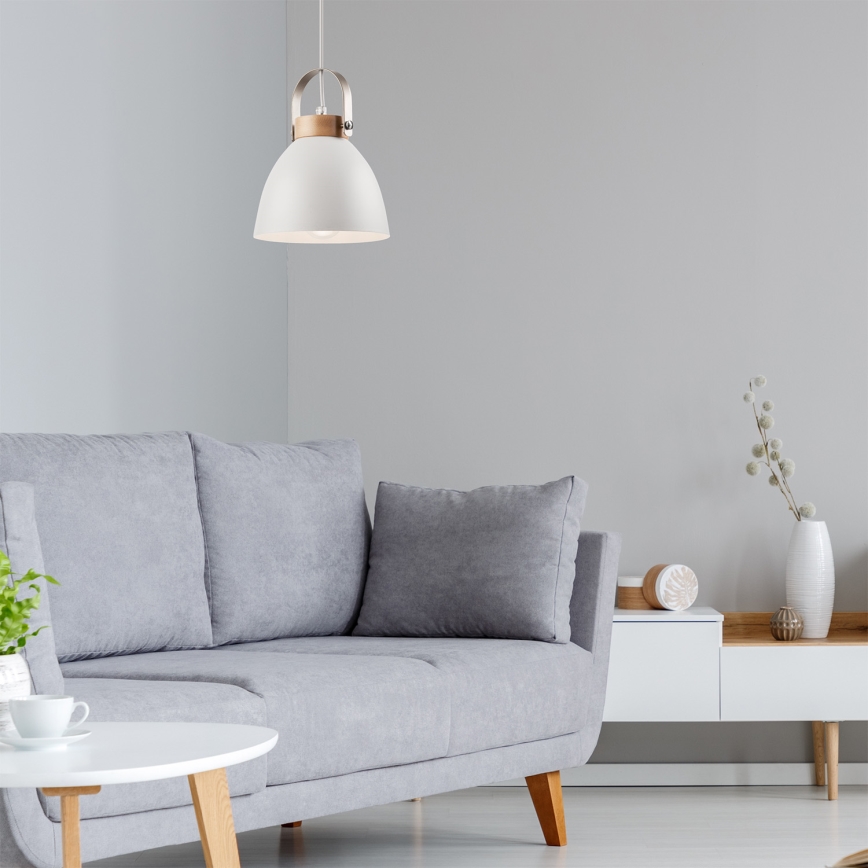 Lámpara colgante DANIELLE 1xE27/60W/230V haya