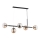 Lámpara colgante DANSA 5xE14/10W/230V latón/negro
