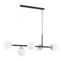 Lámpara colgante DANSA 5xE14/10W/230V negro/dorado