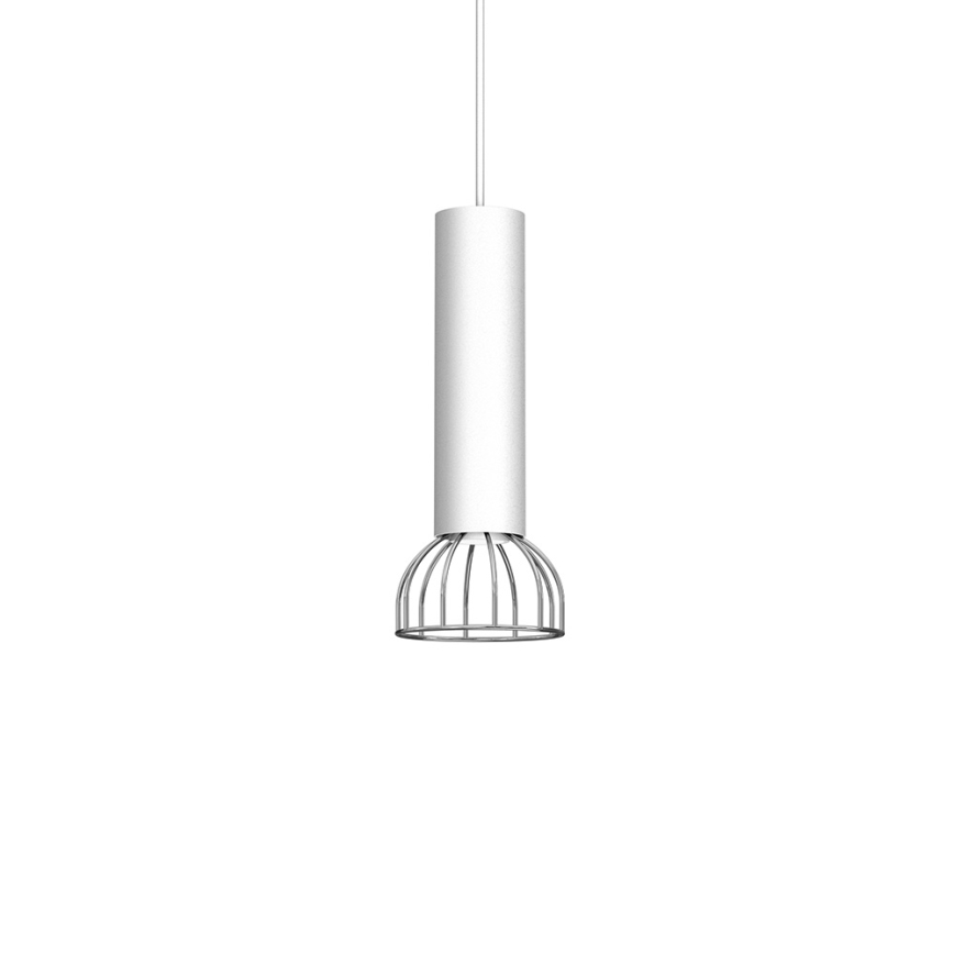 Lámpara colgante DANTE 1xGU10/25W/230V blanco/cromo brillante