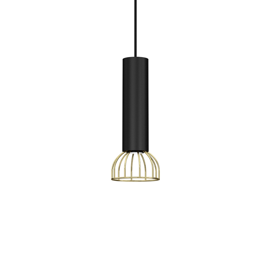 Lámpara colgante DANTE 1xGU10/25W/230V negro/dorado